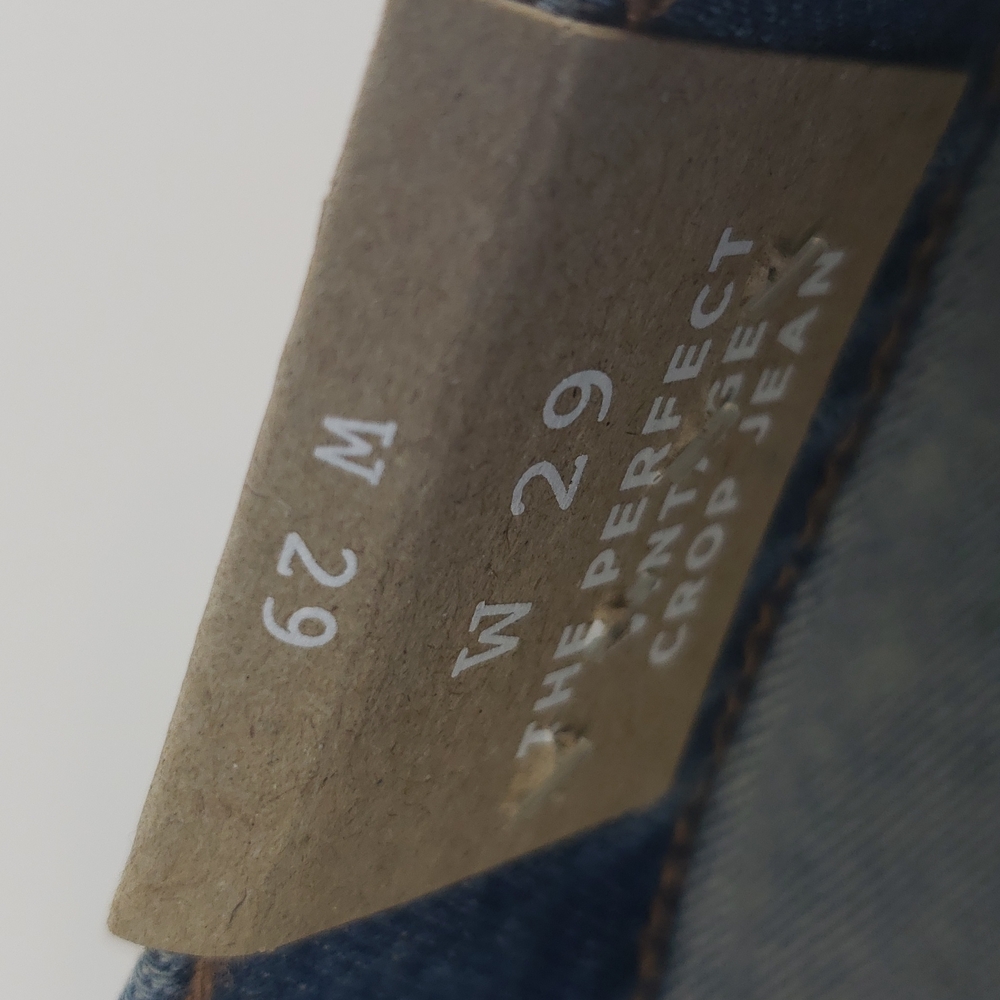 Madewell NWT Perfect Vintage Crop Jean Size 29 Tapered Leg Distressed - Picture 10 of 16